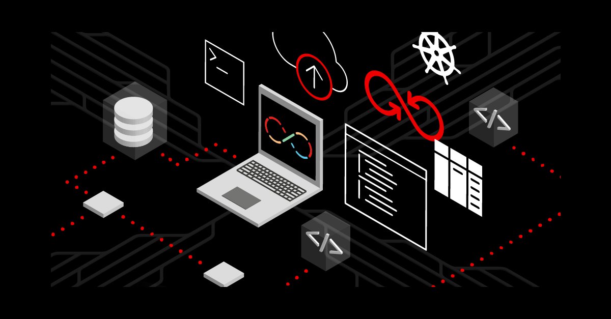 infosec_coder's tweet card. Join Red Hat Developer for the software and tutorials to develop cloud applications using Kubernetes, microservices, serverless and Linux