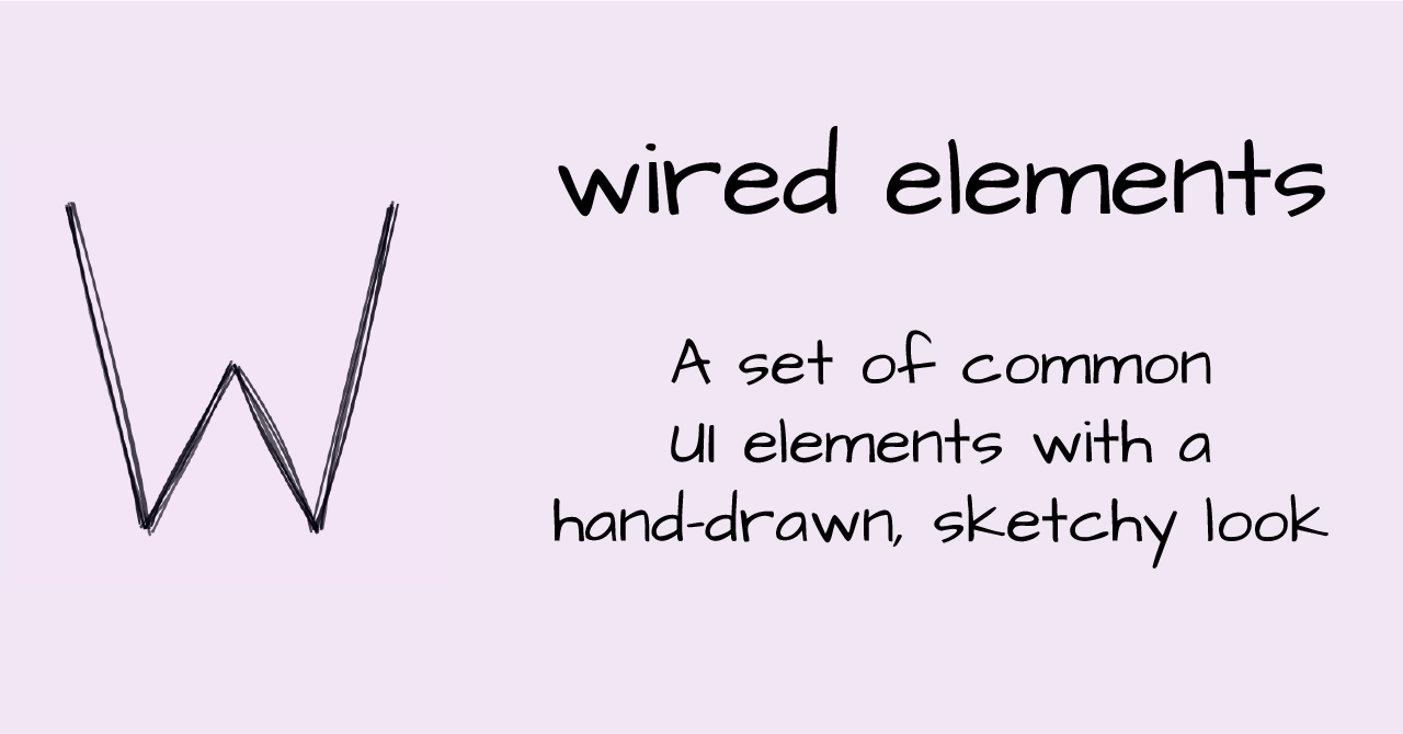 M_r_R_o_b_o_t_'s tweet card. Common UI Elements with a sketchy hand-drawn look.