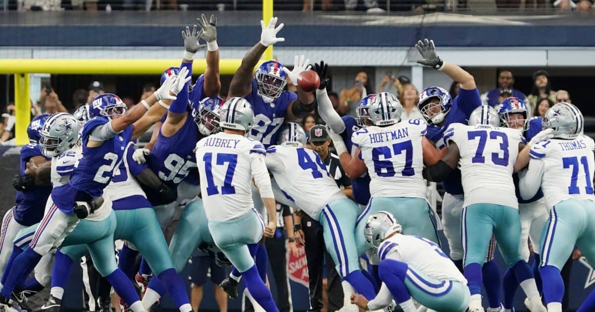 Pro_FB_Insiders's tweet card. The Dallas Cowboys had two wins on Sunday afternoon. The Cowboys beat their NFC East rival, the New York Giants, 40-37 in overtime with a last-second field goal by Brandon...