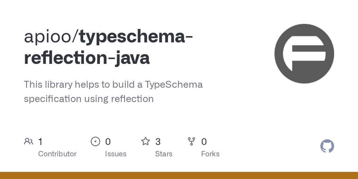 FusioAPI's tweet card. This library helps to build a TypeSchema specification using reflection - apioo/typeschema-reflection-java