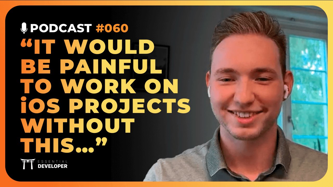 essentialdevcom's tweet card. Our guest today is Alain Stulz, a student of the iOS Lead Essentials program who learned how to deal with any legacy projects with ease, reigniting his passion for iOS development and finding...
