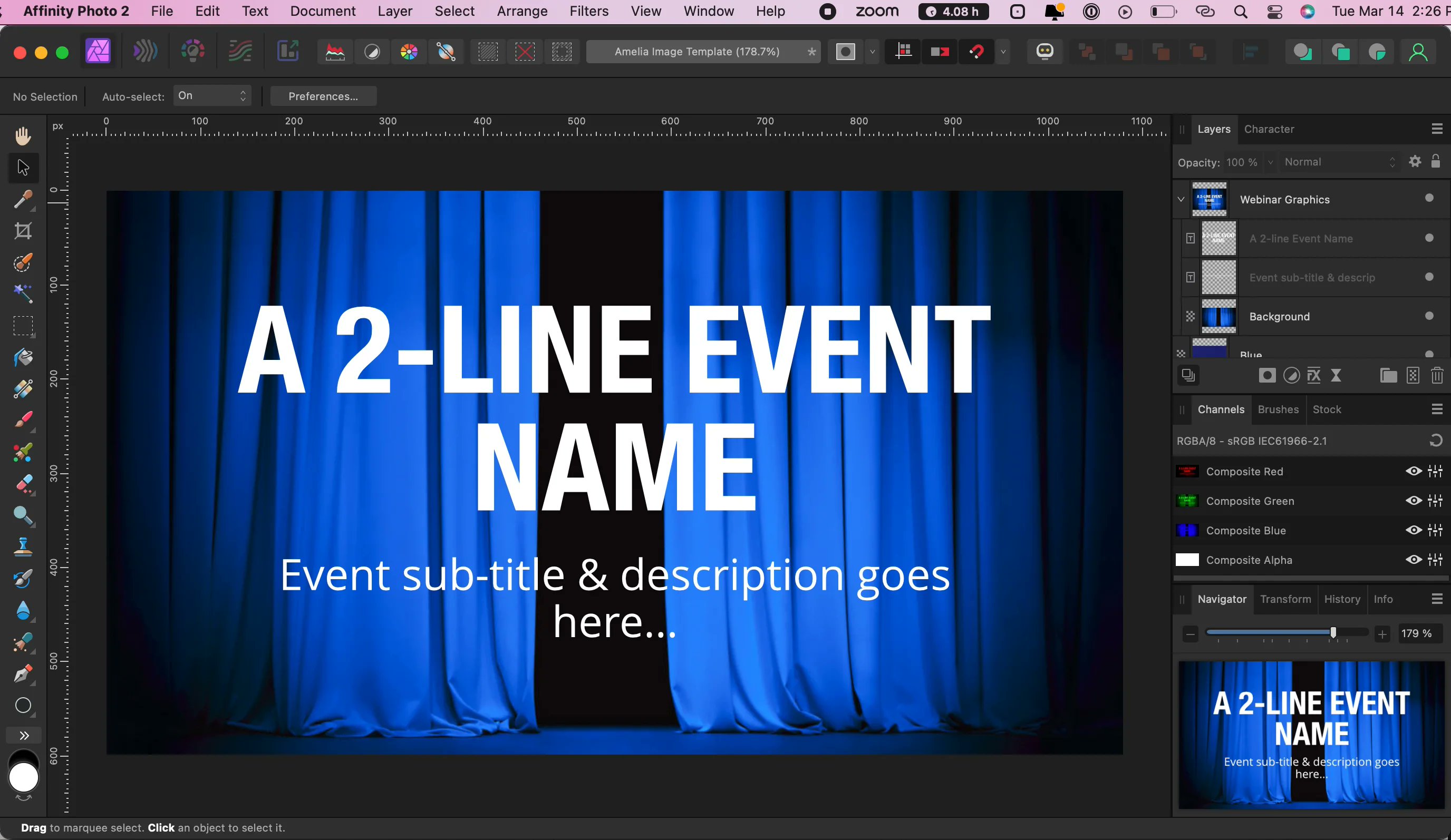 flawlesswebgo's tweet card. Edit Amelia Event Image Template Tutorial