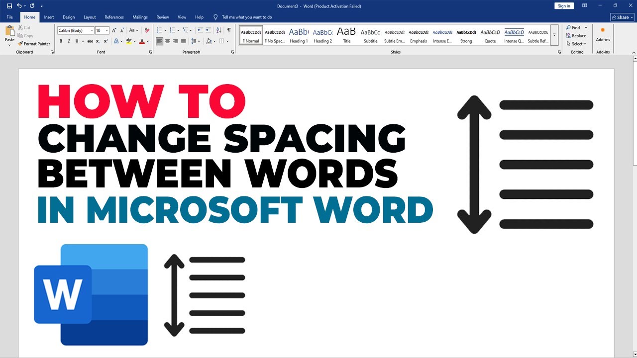 BehanceOve's tweet card. How to change spacing between words in Microsoft word