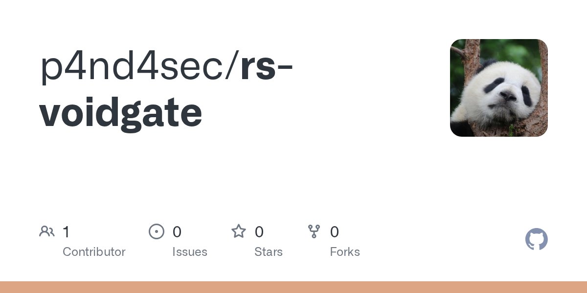 0x5368696e's tweet card. Contribute to p4nd4sec/rs-voidgate development by creating an account on GitHub.