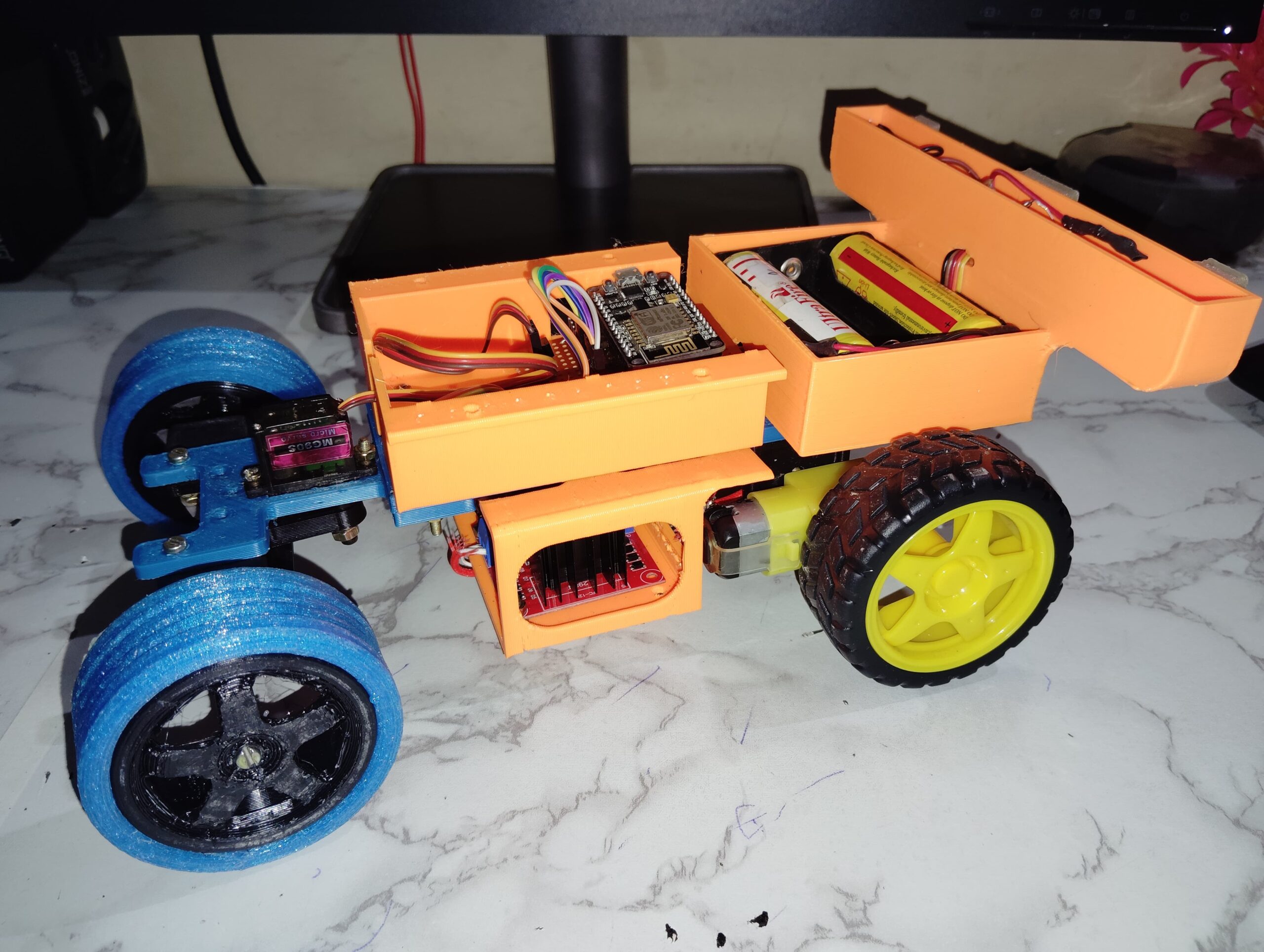 TechKnowLab2's tweet card. Here, I have discussed to make a WIFI controlled car using ESP8266 or Nodemcu and Blynk App. Arduino code and 3D models also provided.