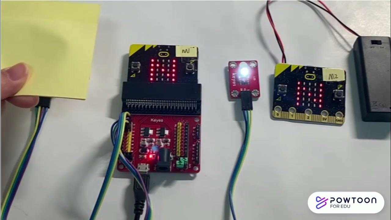 MELS43764084's tweet card. Micro:bit Homework -Micro:bit L3L4A Wireless & Ultrasonic || MELS...
