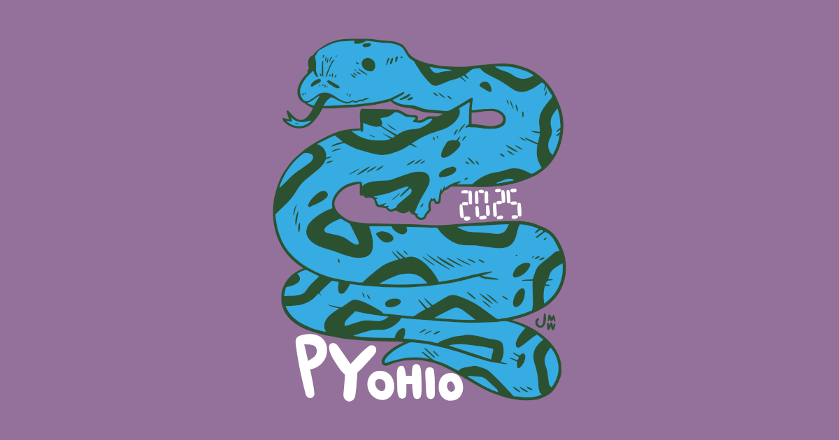 PyOhio's tweet card. The free Python community conference based in Ohio. PyOhio 2025 is July 26-27, 2025 at The Cleveland