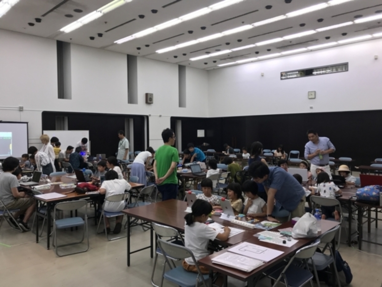 CoderDojoYKHM's tweet card. 2018/07/16(月/祝) 10:00-12:00,14:00-16:00＠かながわ県民センター 申込者は午前午後合わせて35名でした。（内、初参加は12名）（未就学児:2名、小1-3年:13名、小4-6:15名、中1-3年:5名 ※男子24名、女子11名） でかドージョー in 横浜 ※でかドージョーとは 近隣の…