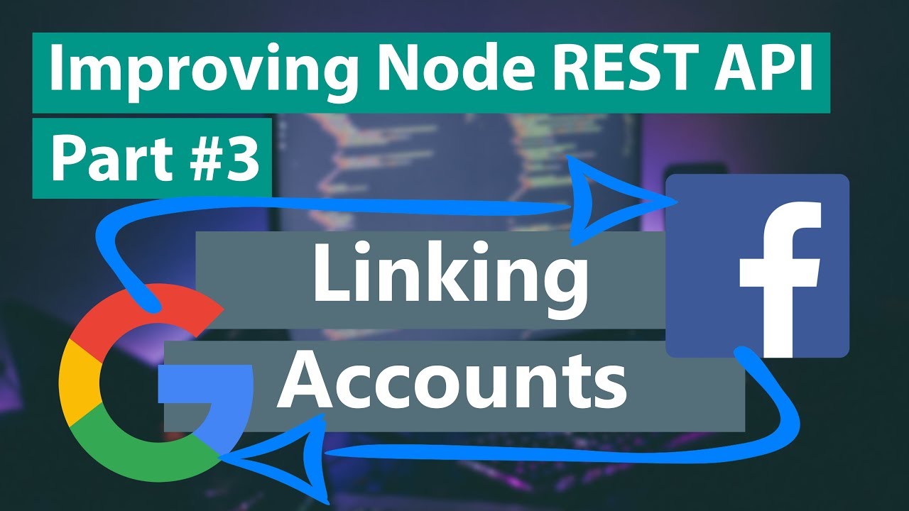 CodeWorkr's tweet card. Improving Node REST API Part #3 - Linking Accounts