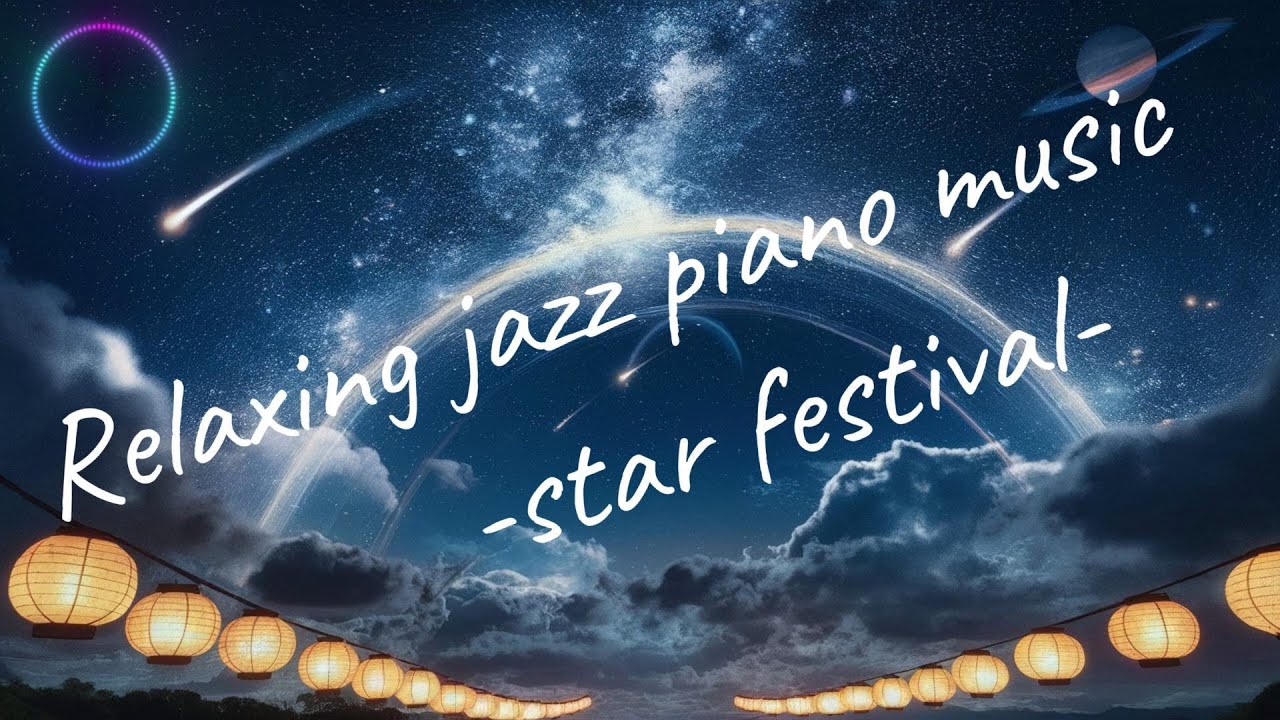 7b5fb8c549c441c's tweet card. Relaxing jazz piano music-star festival-七夕-#chill#sleep#relax