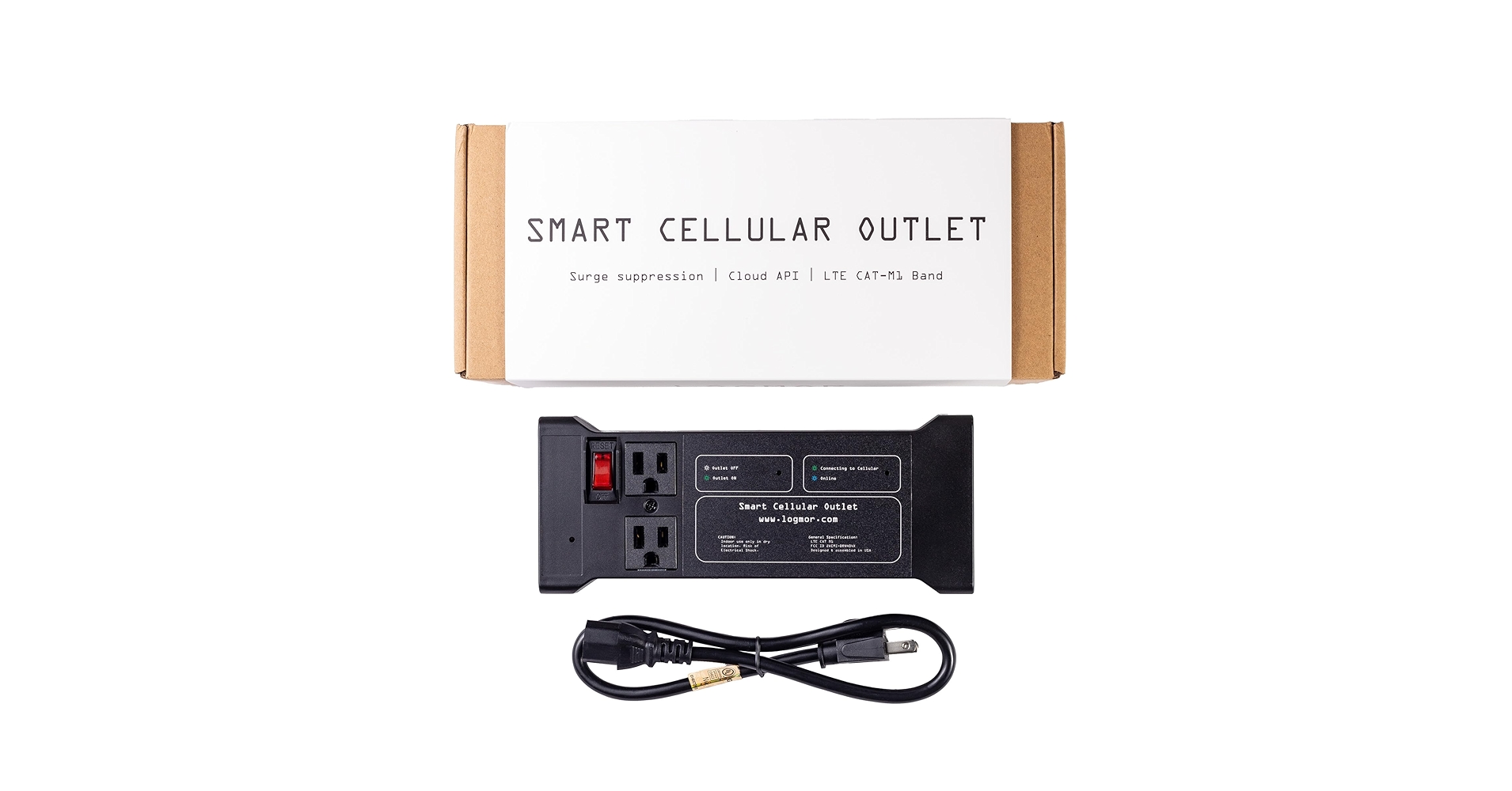 logmorsensors's tweet card. Cellular Controlled Smart Outlet with Cloud RESTful API
