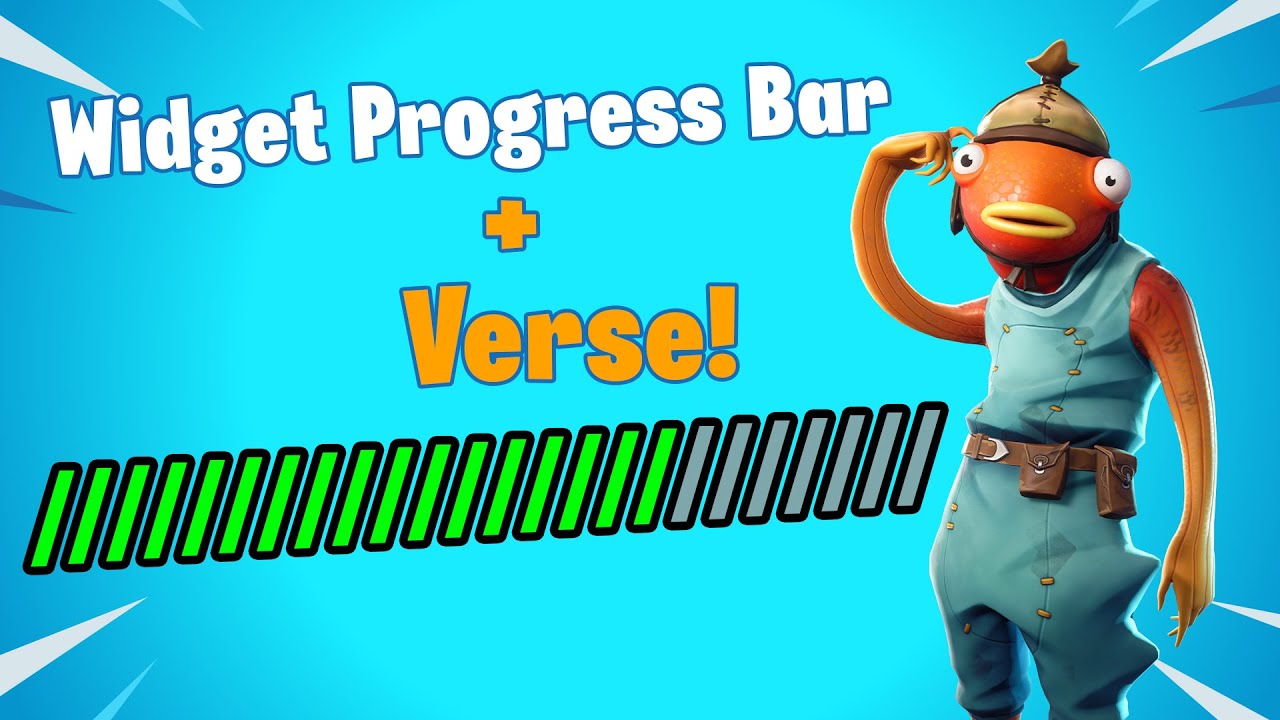 AsicsoN_UEFN's tweet card. Control Widget Progress Bar from Verse - UEFN Tutorial