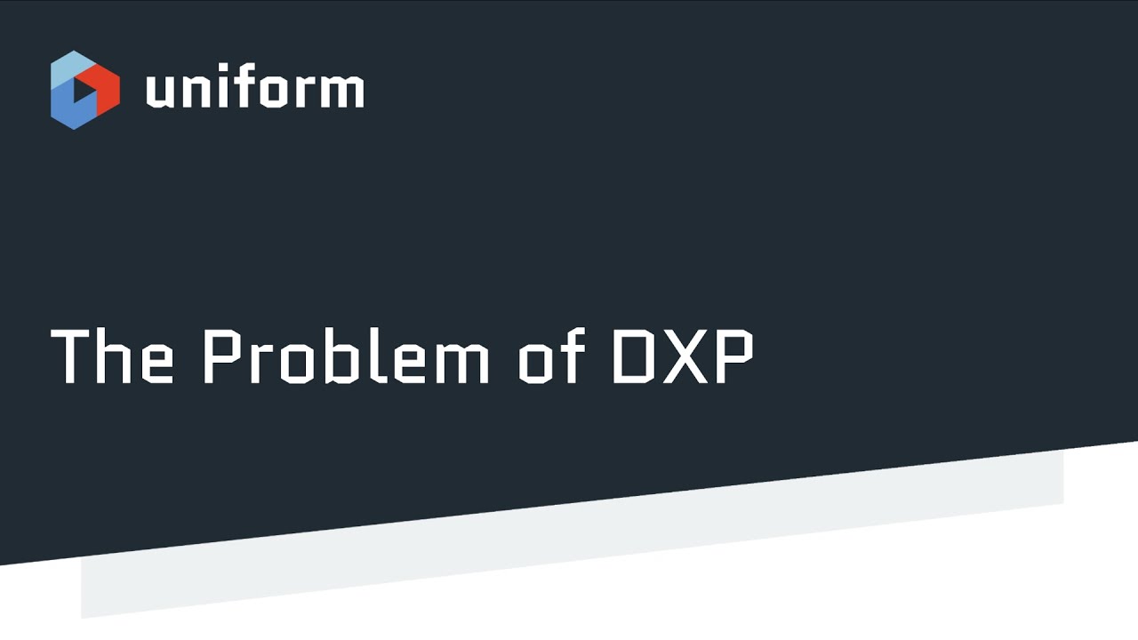 UniformDev's tweet card. The problem of modern DXP (and the solution)