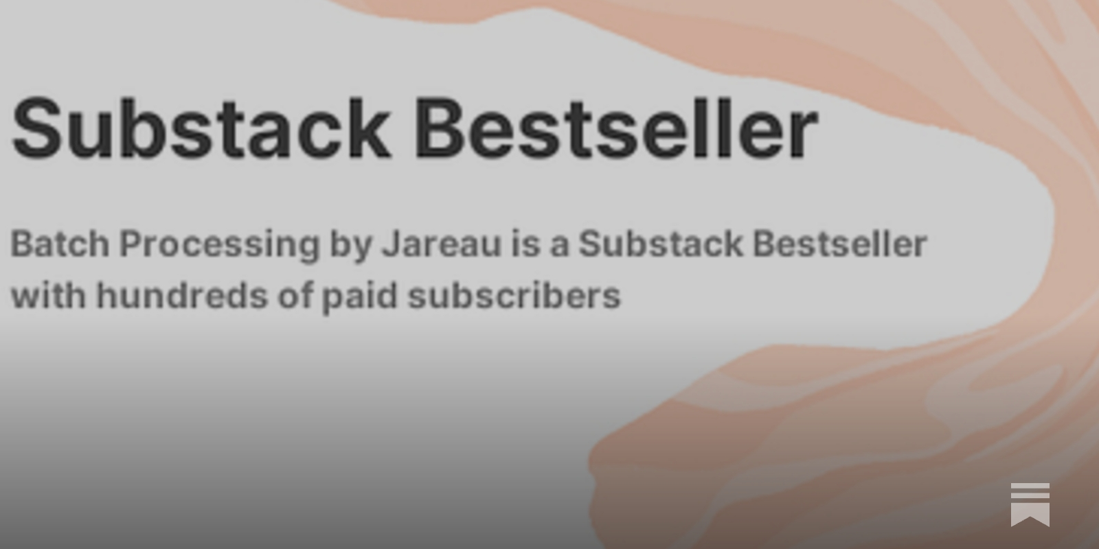 batchprocessing's tweet card. A quick programming note from Jareau