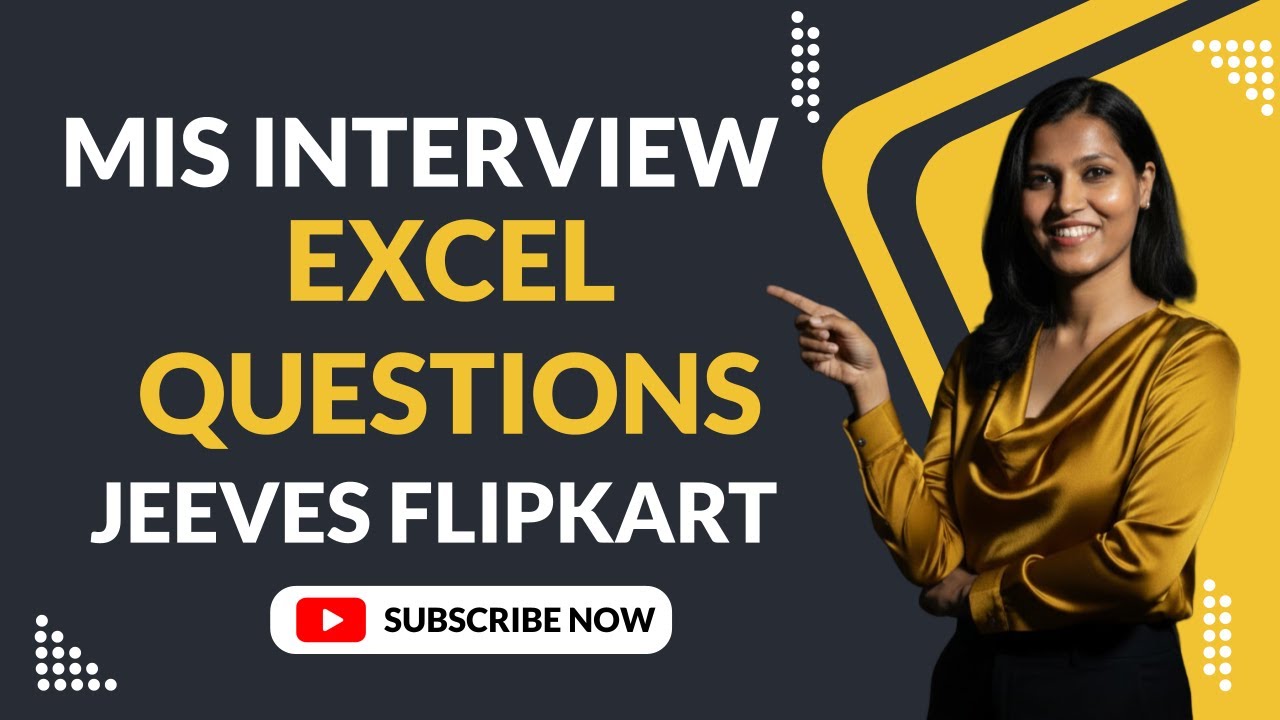 bytesninsights's tweet card. MIS Interview Excel Questions & Answers | Flipkart Group (Jeeves...