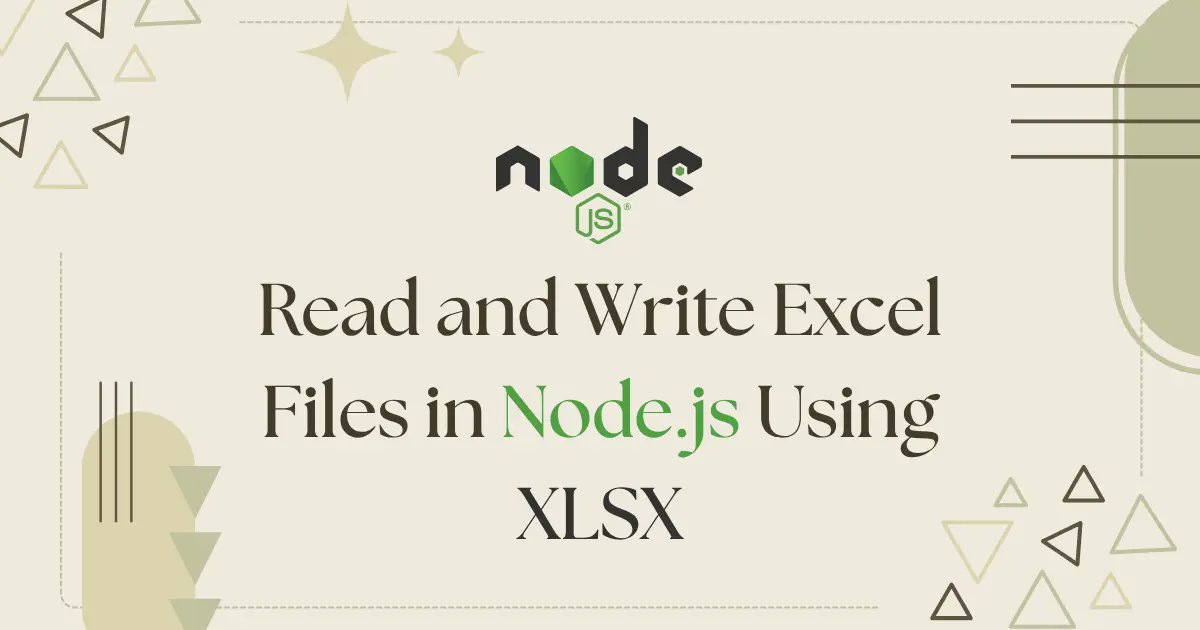 codewolfy_com's tweet card. Read and Write Excel Files in Node.js with ease using the XLSX package. Learn how to import, edit, and export Excel data effortlessly.