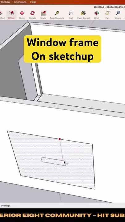 InteriorEight's tweet card. Window on sketchup | window frame #design