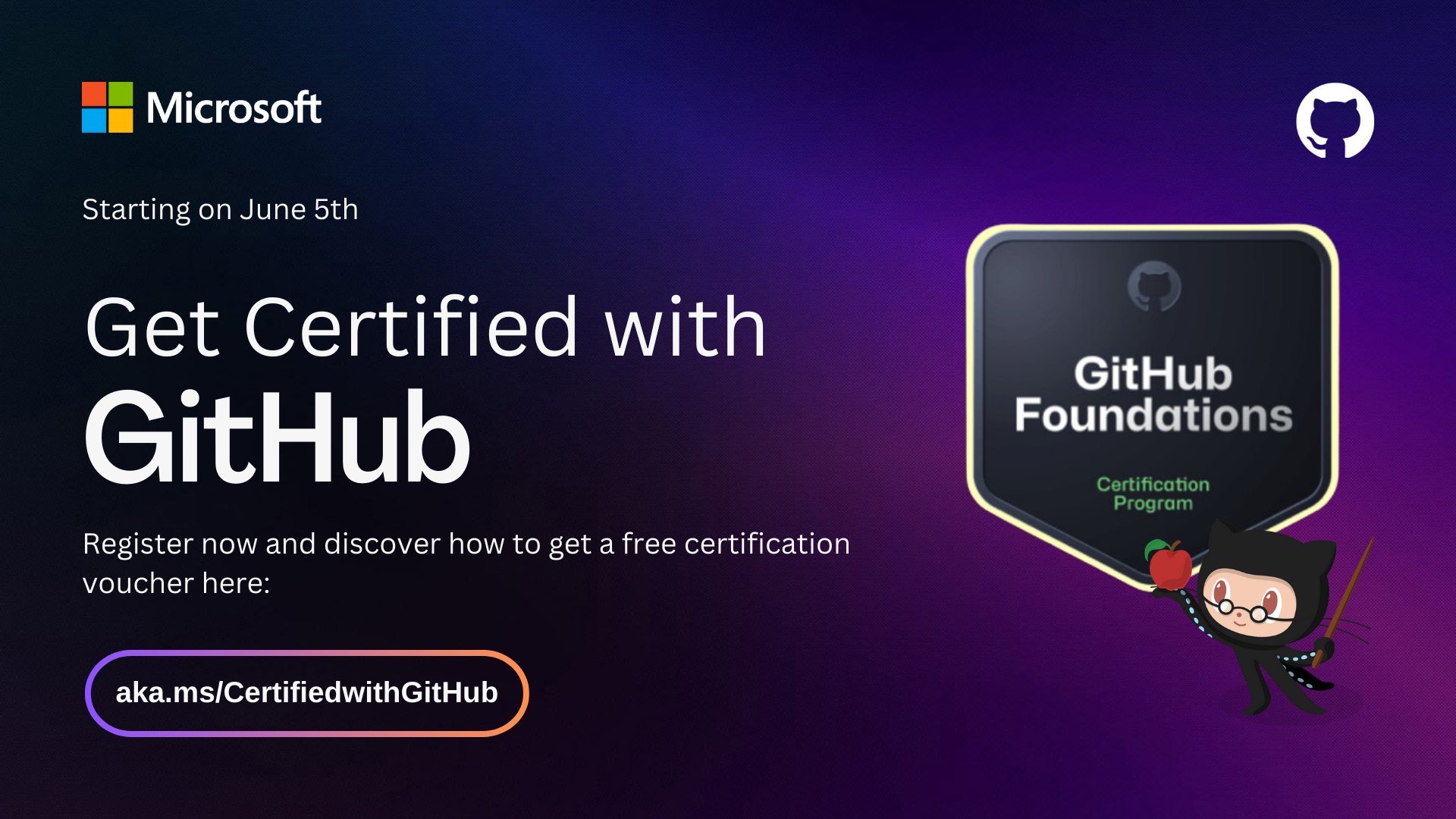 siddiqui000148's tweet card. Get prepared for the GitHub Foundation Certification with our Learn Live series! Register now and discover how you can get a free voucher to take this...