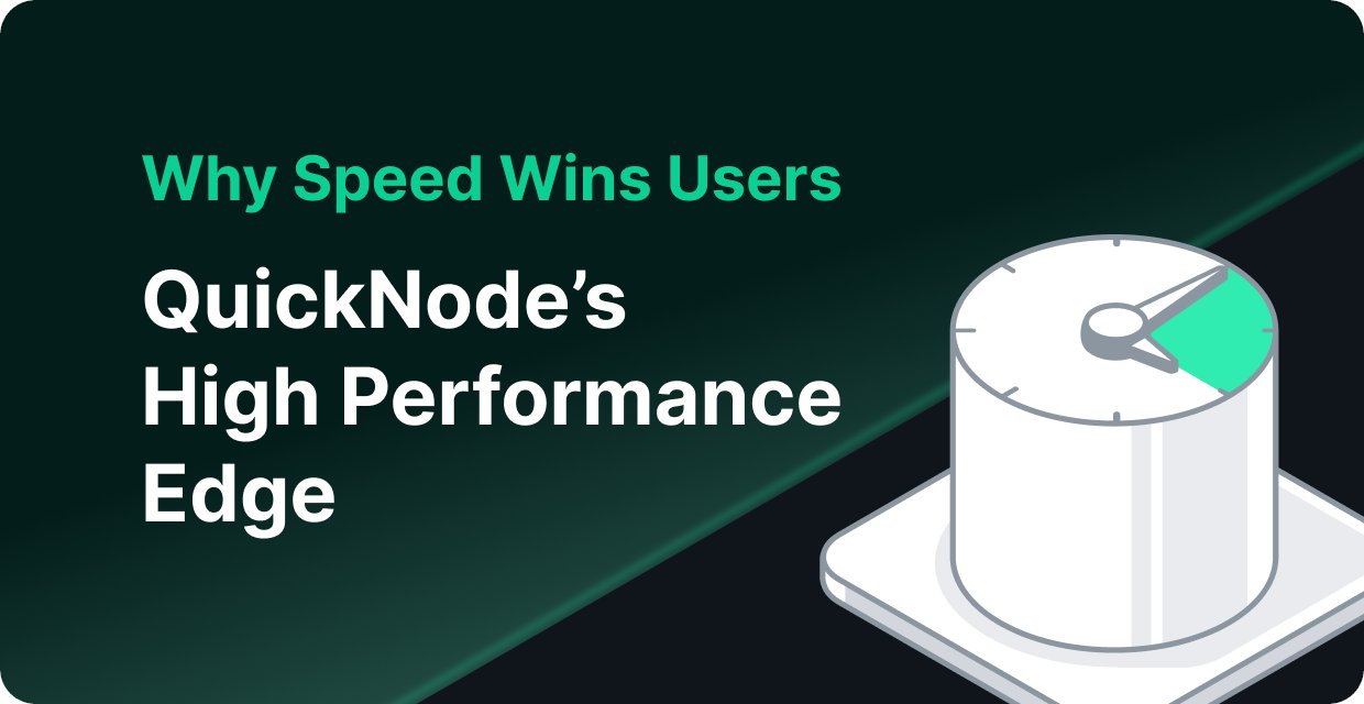 QuickNode's tweet card. Speed is the most common growth lever web3 teams overlook. Learn how faster dapps convert, retain, and build user trust.