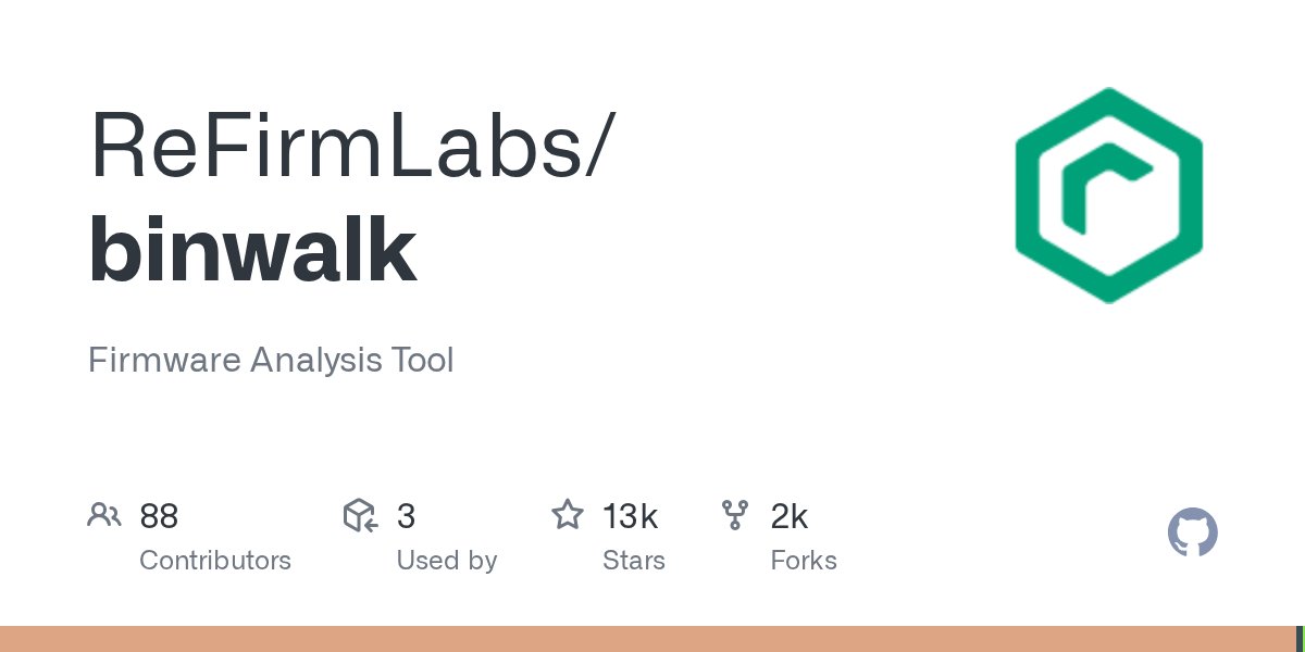 chargen's tweet card. Firmware Analysis Tool. Contribute to ReFirmLabs/binwalk development by creating an account on GitHub.