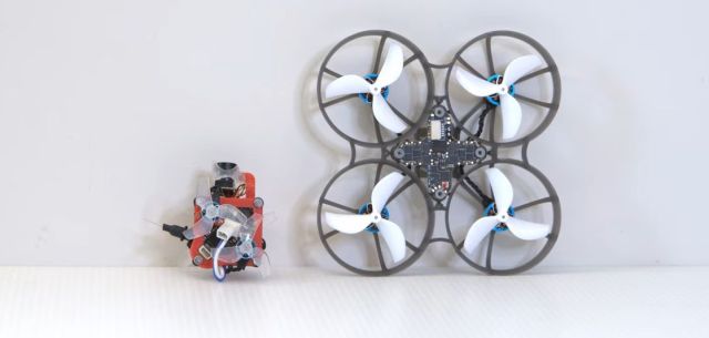 hackaday's tweet card. First person view (FPV) quadcopter drones have become increasingly more capable over the years, as well as much smaller. The popular 65 mm format, as measured from hub to hub, is often considered t…