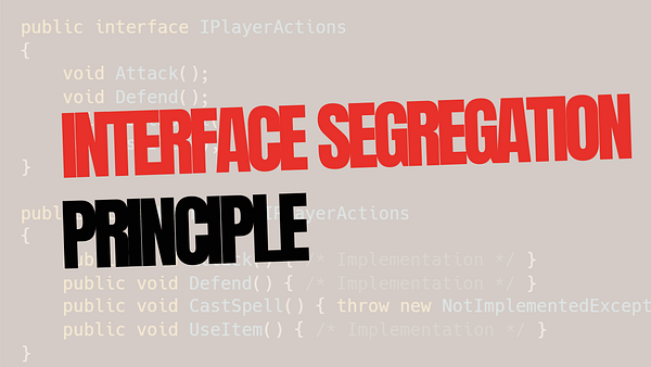 code_with_k's tweet card. The Interface Segregation Principle (ISP) is one of the five SOLID principles of object-oriented design, and it plays a crucial role in…