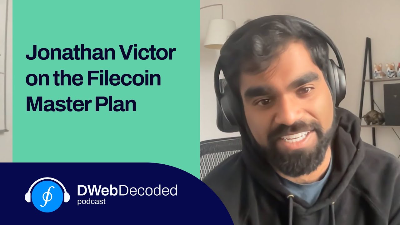 FilecoinTLDR's tweet card. Jonathan Victor on the Filecoin Roadmap and Master Plan | DWeb...