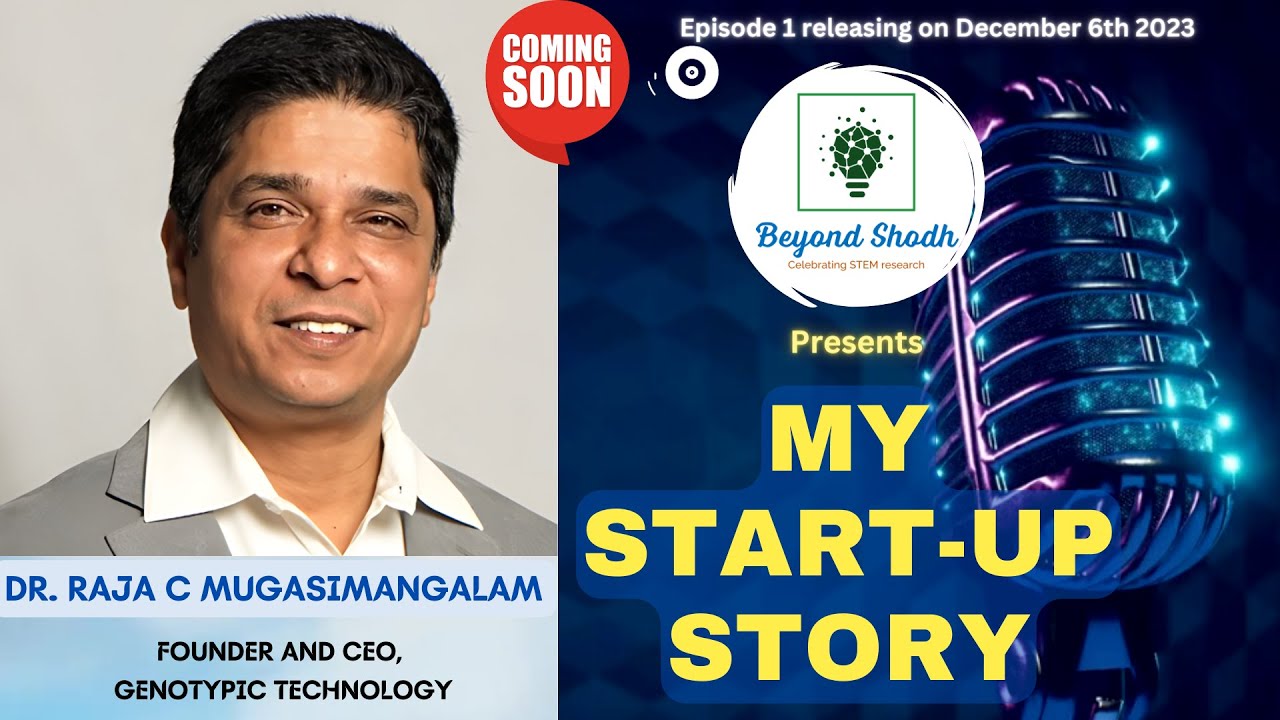NGS_microarray's tweet card. Dr. Raja C Mugasimangalam | My Start-up Story Episode 1 teaser |...