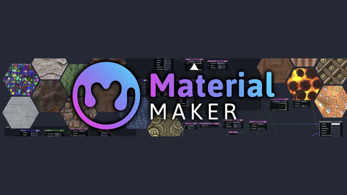 godotengine's tweet card. RodZilla talks about his experience developing Material Maker, a procedural PBR material creation tool made with Godot.