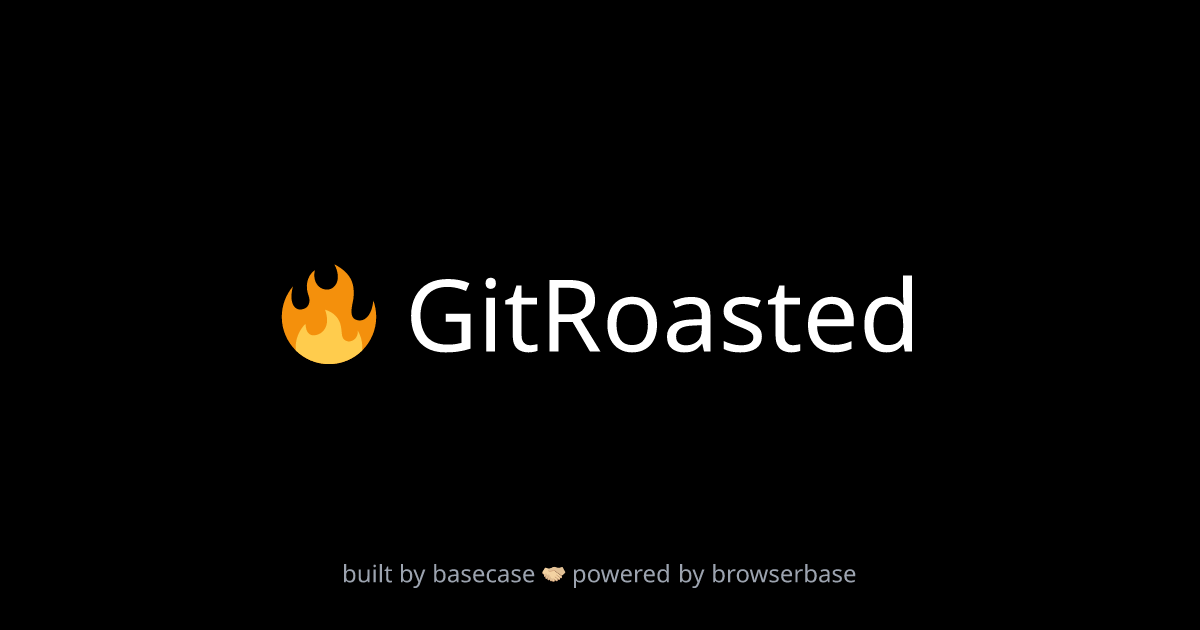 TechTweetBot's tweet card. GitRoasted: Roast your GitHub profile with AI