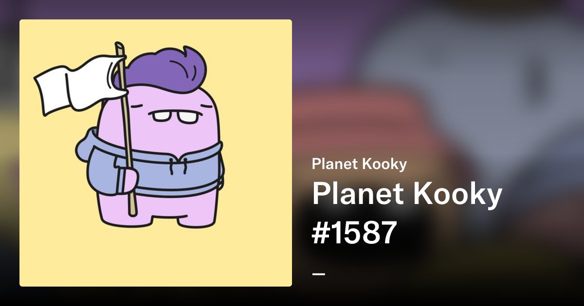 0NFTisFUTURE0's tweet card. In a parallel universe, we humans are not the dominant species. If so, then maybe it’s not called the earth! Pookas, citizens of Planet Kooky, a Space-Time parallel to our world, are living in peace...