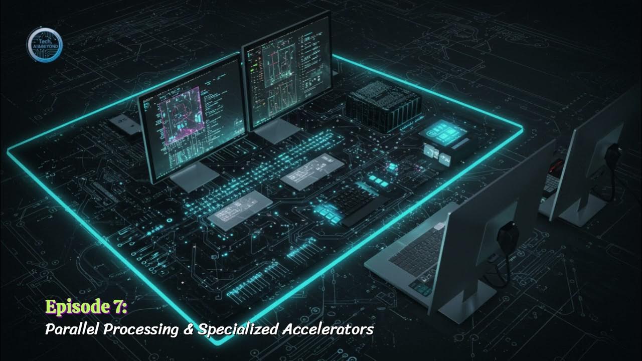 TechAIandBeyond's tweet card. Episode 7: Parallel Processing & Specialized Accelerators | #Comput...