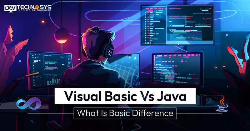 DevTechnosys's tweet card. Visual Basic vs Java: VB is simple for Windows apps; Java is powerful, cross-platform, and ideal for mobile, web, and enterprise development.
