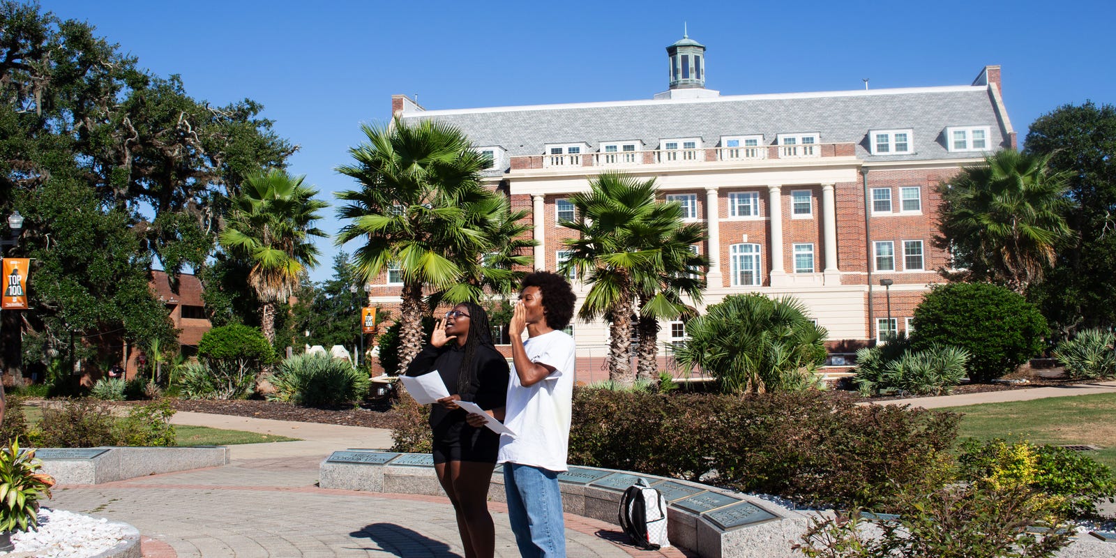 FSView's tweet card. The arrest and expulsion of former student Elijah Hooks sparks protest, while the administration continues to assert conflicting claims.