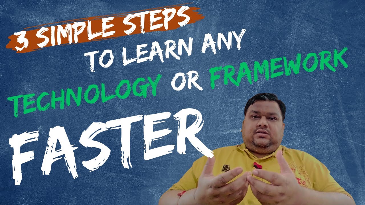 ojha_riddhish's tweet card. 3 Simple Steps to Learn ANY New Technology or Framework FASTER...