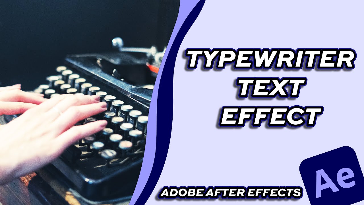 GraphdTutorials's tweet card. How to Add a Typewriter Effect in Adobe After Effects | Easy Text...