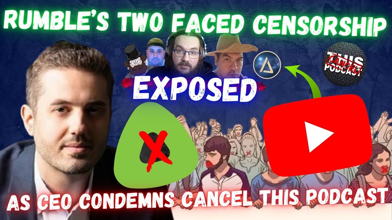 RyanRogerAthay's tweet card. Rumble's Two Faced Censorship EXPOSED, As CEO Condemns Cancel This...