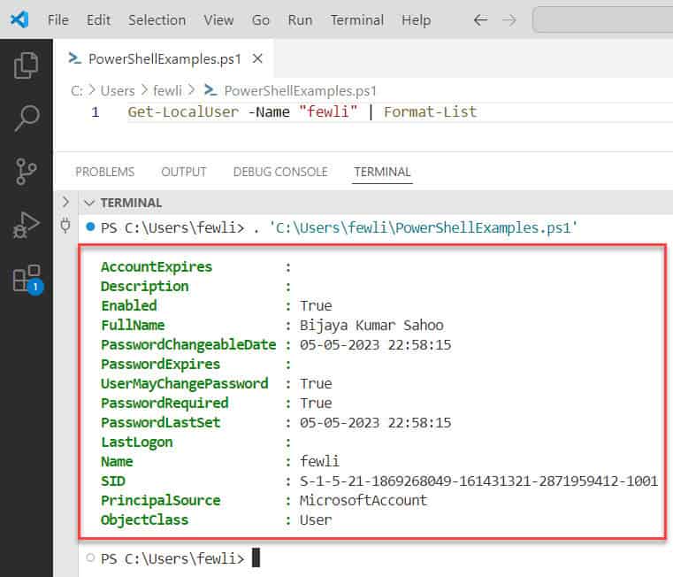 PowerShellFAQs's tweet card. Learn how to use PowerShell Format-List with this tutorial and examples. Display detailed output, customize property views, and enhance script readability easily.