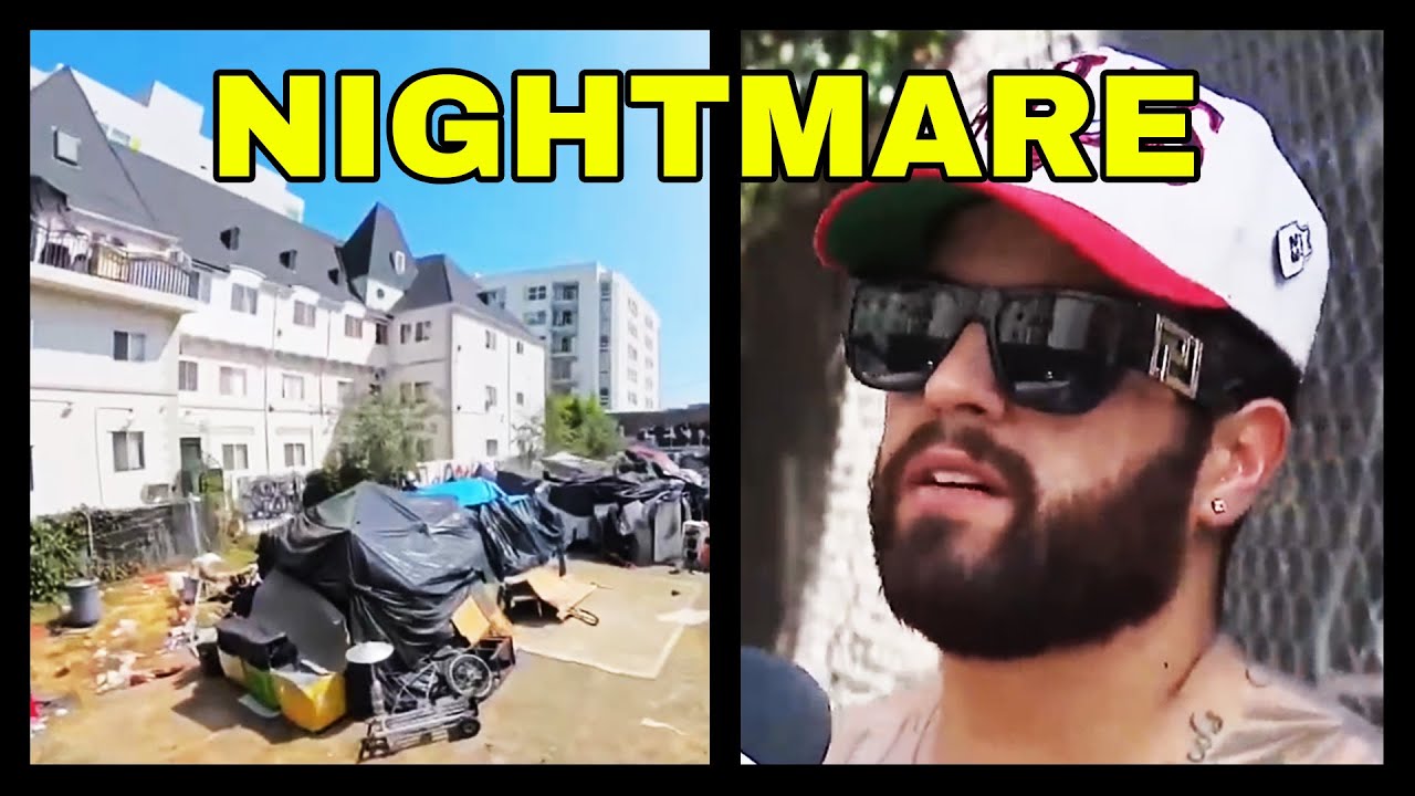 XavierRoder's tweet card. Los Angeles Homeless Start Nightmare Mini-Town