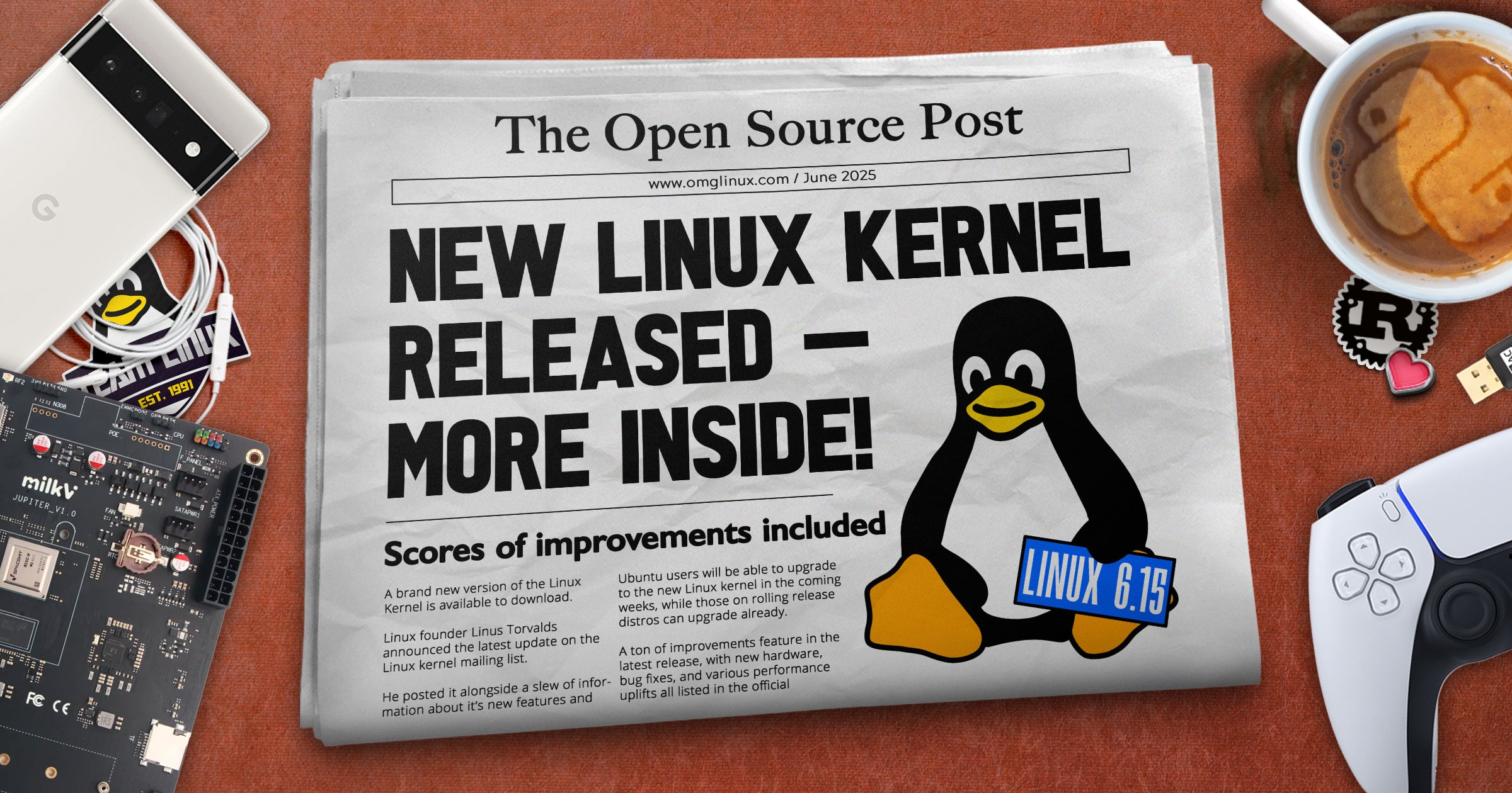 jccall80's tweet card. Linux 6.15 kernel released with new NVIDIA Rust driver, major exFAT performance gains, controversial fwctl subsystem, and more hardware support.