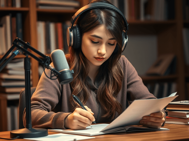 WriterSimran44's tweet card. BLOG 22: Audio story script writing transforms narratives into immersive audio experiences, engaging listeners through sound rather than visuals, fostering emotional connections, and requiring tigh…