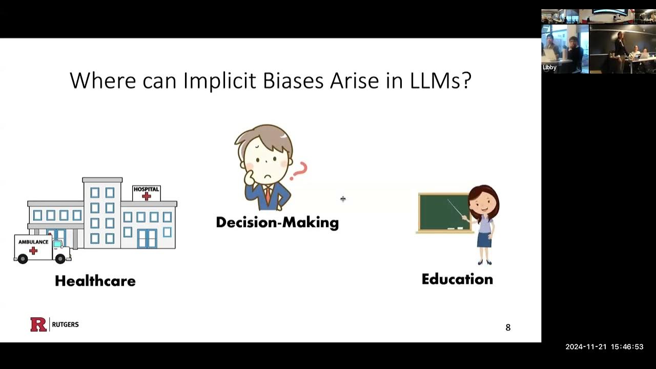 lab_nlp's tweet card. Dr. Sharon Levy (Rutgers). Discovering Implicit Social Biases in...