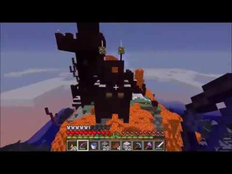 scriptwizard's tweet card. Abandoned Nether Fortress Volcano