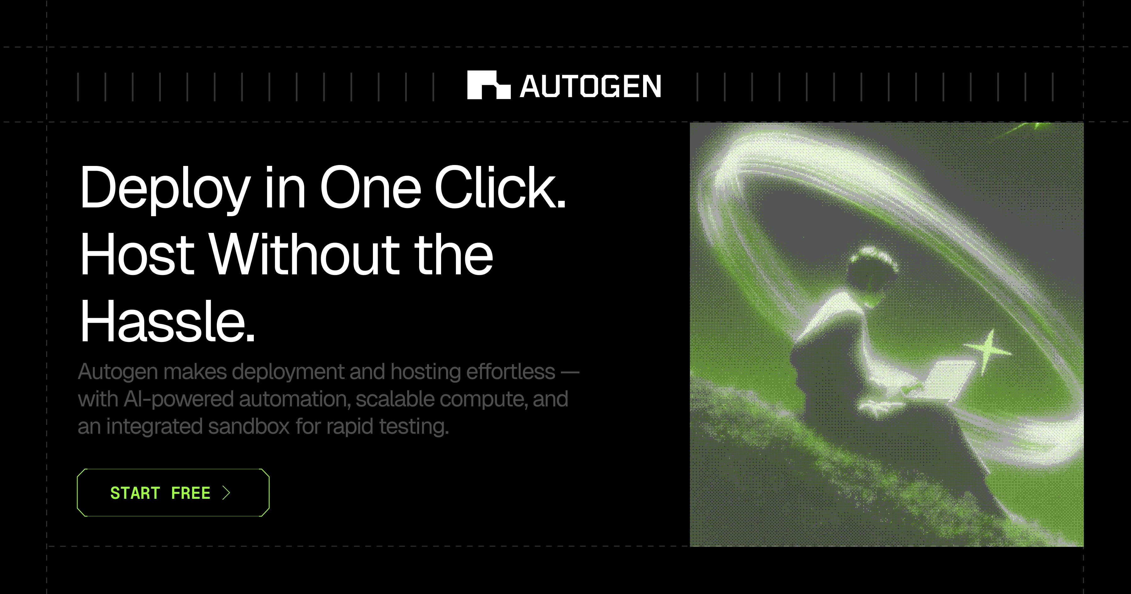 BuildOnNodeOps's tweet card. Autogen is an intutitive deployment platform with an AI coding companion. It enables developers to deploy, scale, and monitor applications without complex infra knowledge. Launch from Docker, GitHub,...