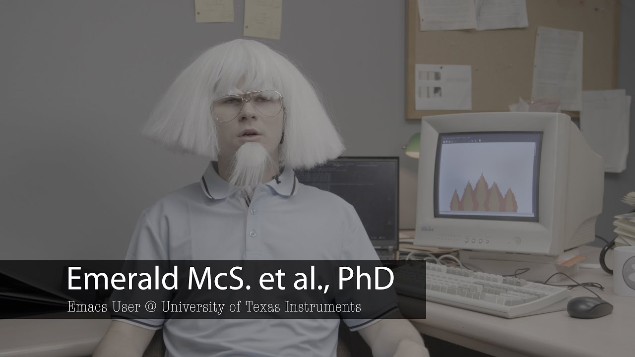 functionalbytes's tweet card. Interview with an Emacs Enthusiast [Colorized]