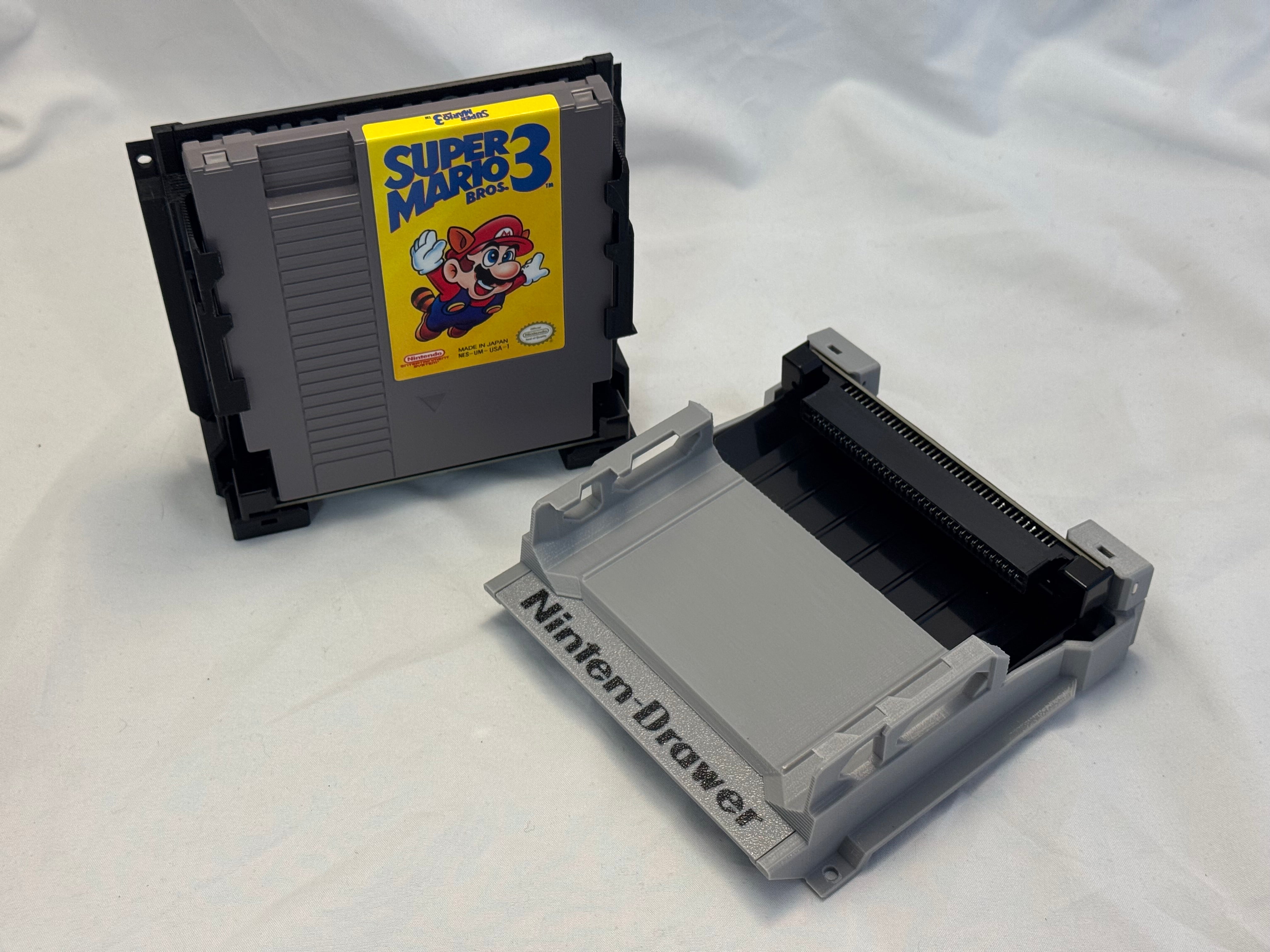 BlueShell3D's tweet card. SIGN UP FOR OUR MAILING LIST AT THE BOTTOM OF THIS PAGE FOR ADVANCE NOTICE OF RESTOCKS The Ninten-Drawer is the best 72 pin connector upgrade for the original Nintendo Entertainment System.  Using a...