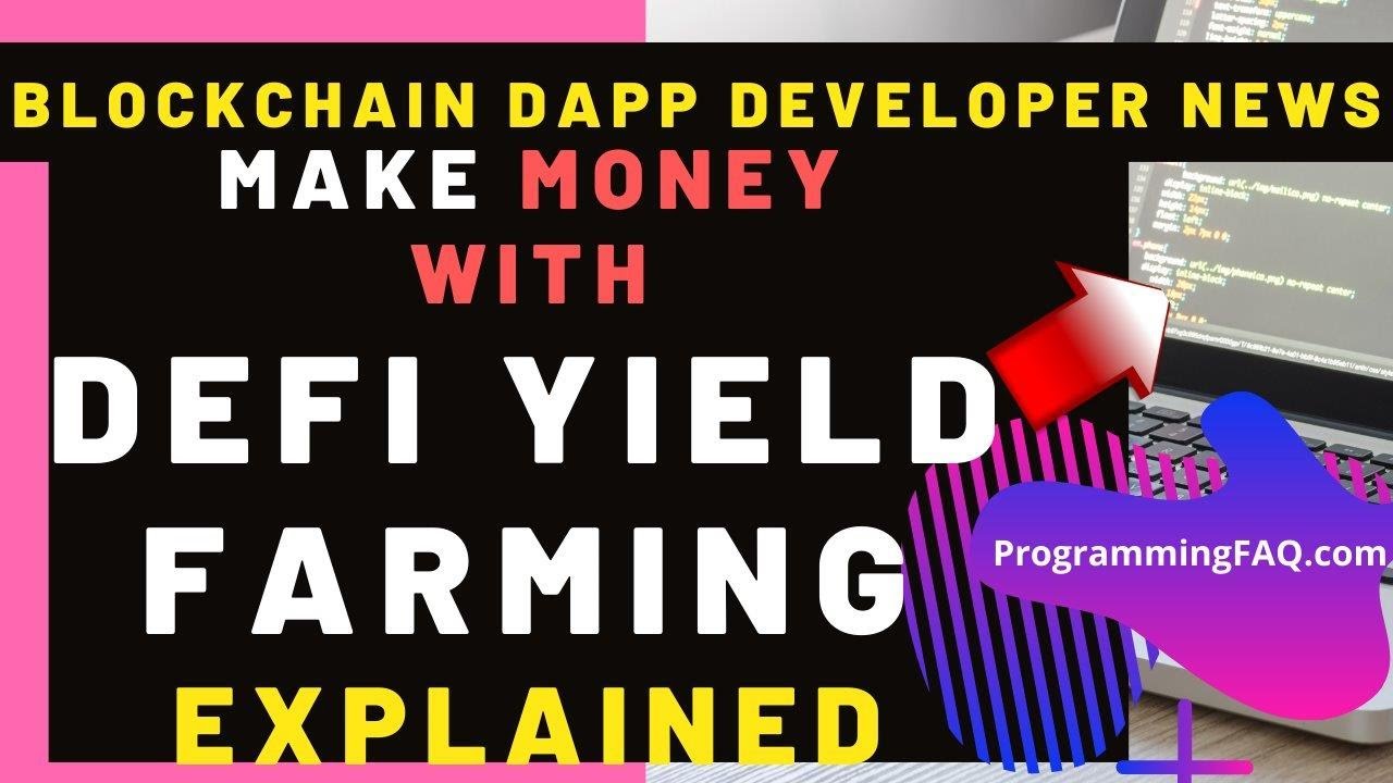 SolomonFoskaay's tweet card. Yield Farming: What Is DeFi Yield Farming EXPLAINED By Blockchain...