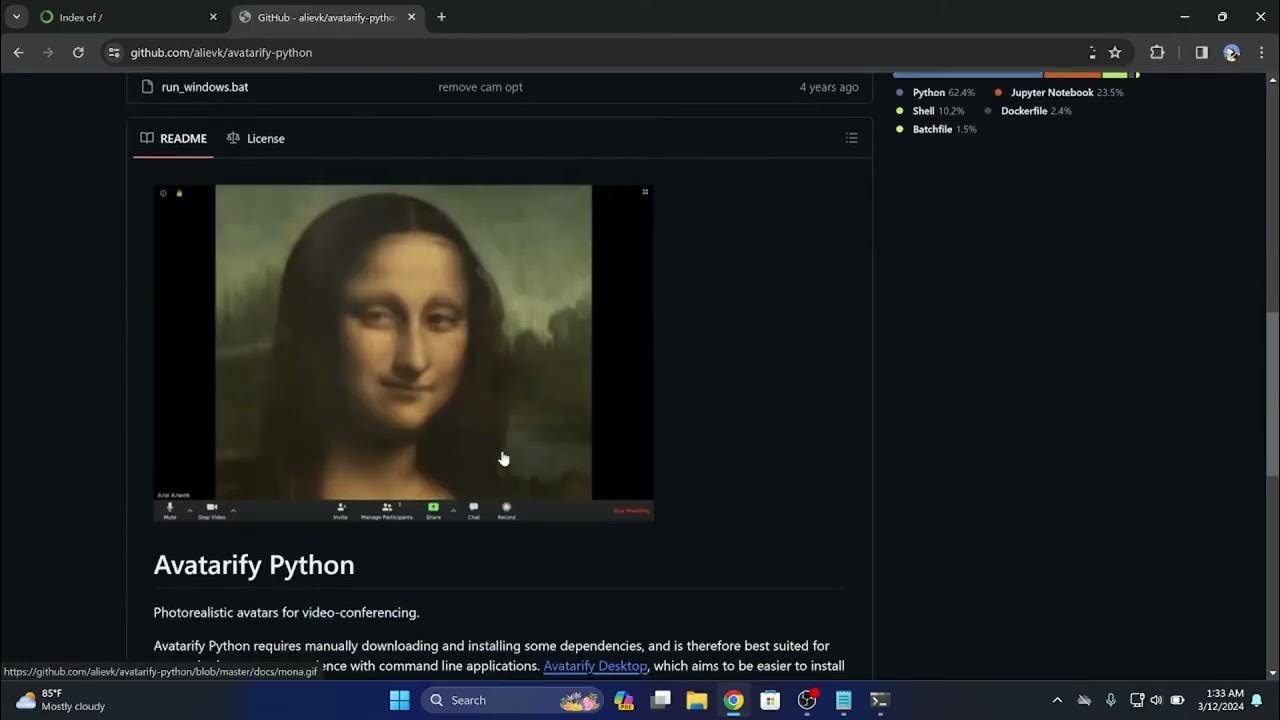 ofofo_god's tweet card. How to Install Avatarify Easily | Step-by-Step Guide (720p HD)