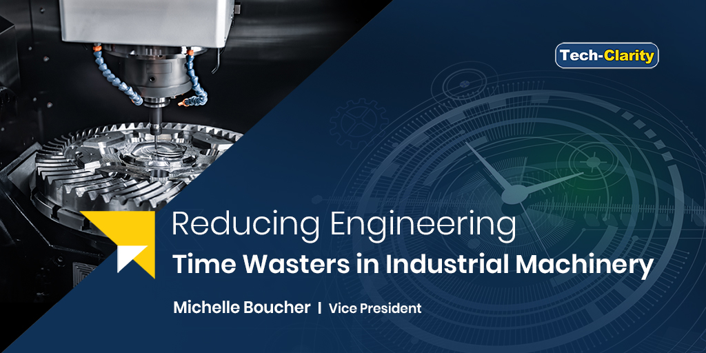 TechClarityInc's tweet card. This eBook shares survey-based research to help machine builders improve engineering productivity by avoiding time wasters.