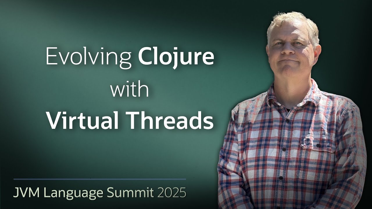 akpanydre's tweet card. Evolving Clojure with Virtual Threads #JVMLS